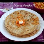 Carrot paneer Paratha recipe
