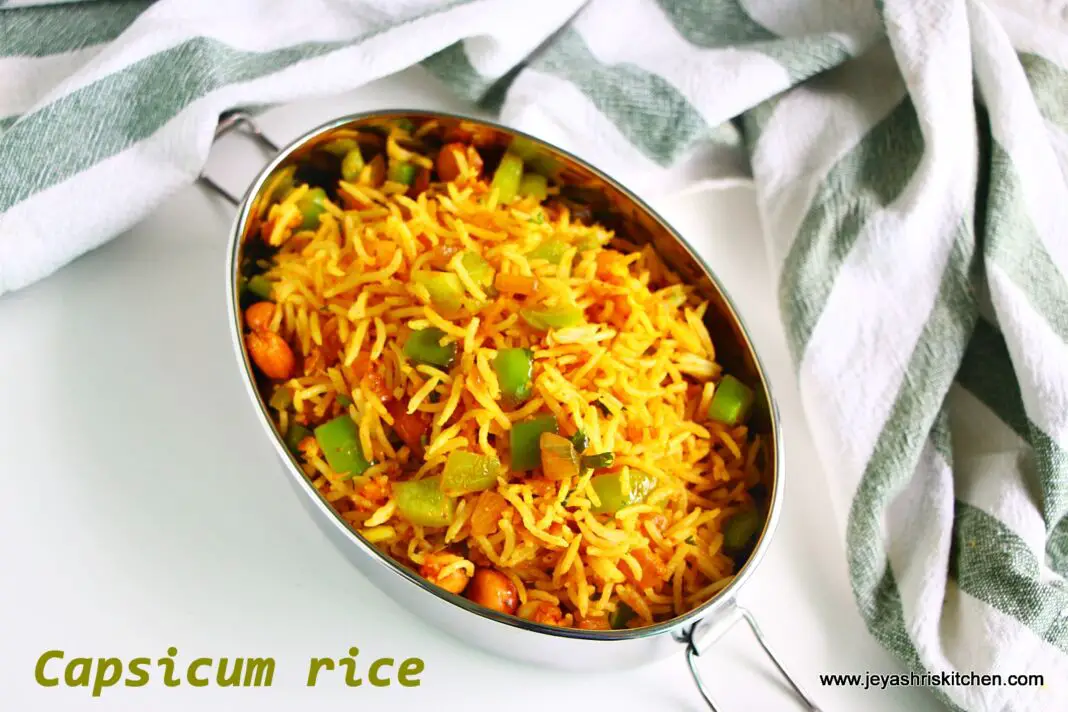 capsicum rice recipe