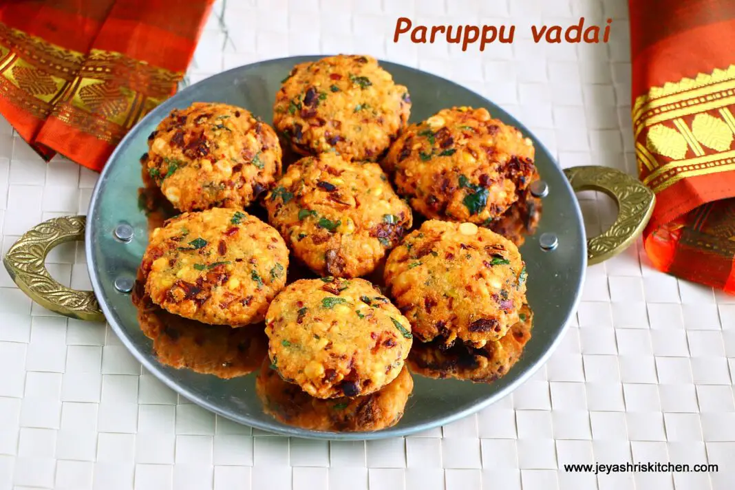 Paruppu vadai recipe