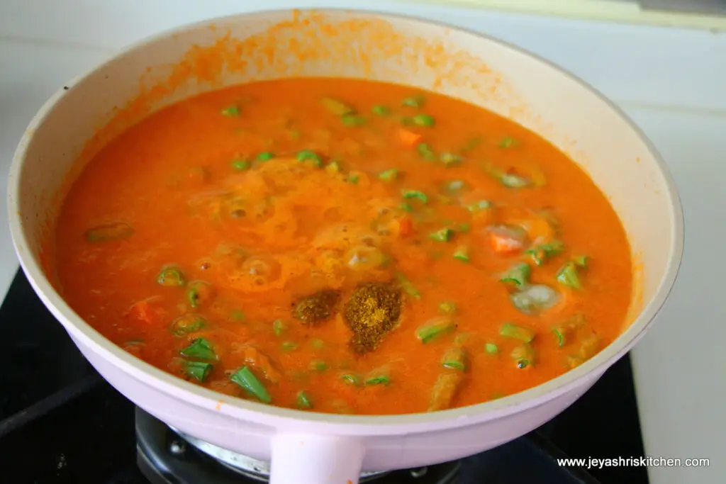 Mixed veg curry