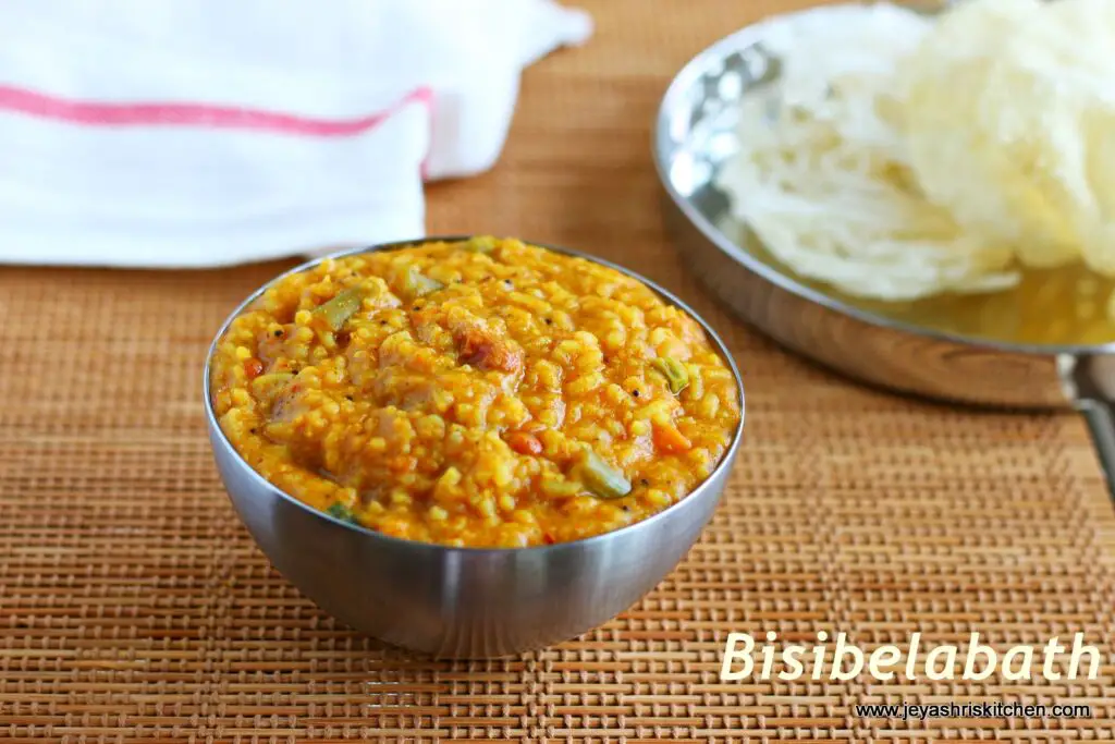 Bisi bele bath recipe