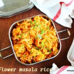 Cauliflower masala rice