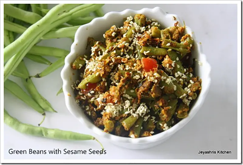 GREEN BEANS WITH SESAME SEEDS