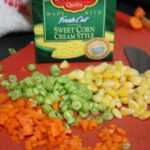 sweet corn veg soup