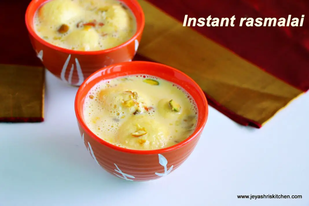 Instant rasmalai