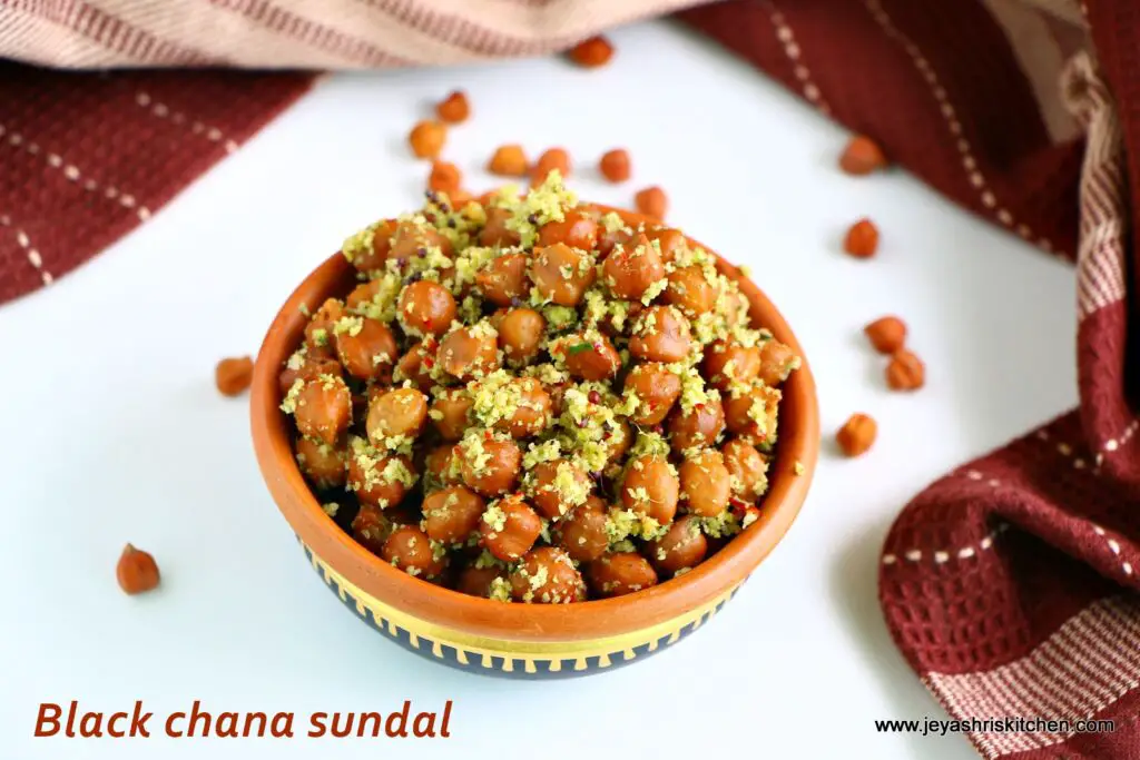 Black chana sundal