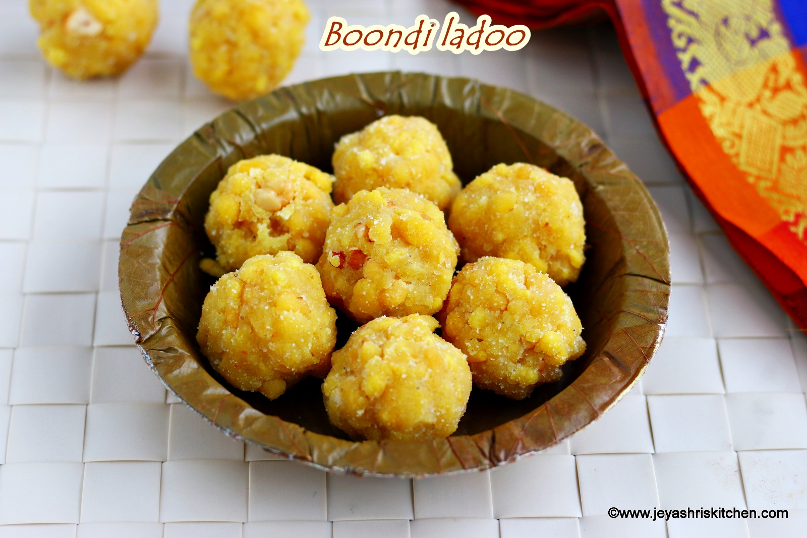 Boondi Ladoo How To Make Boondi Ladoo Diwali Sweet Recipe Ladoo Recipe With Video Jeyashri S Kitchen