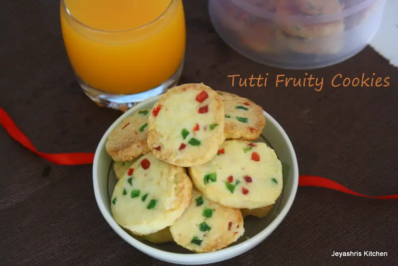 tutti fruiti cookies