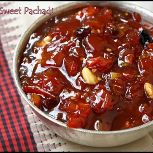 tomatosweetpachadirecipe Jeyashri's Kitchen