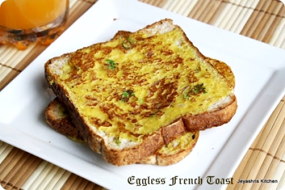 Eggless French toast
