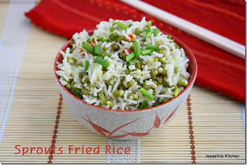SPROUTS FRIED RICE RECIPE