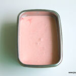 Homemade strawberry ice cream