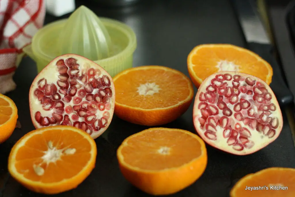 pomegranate orange juice