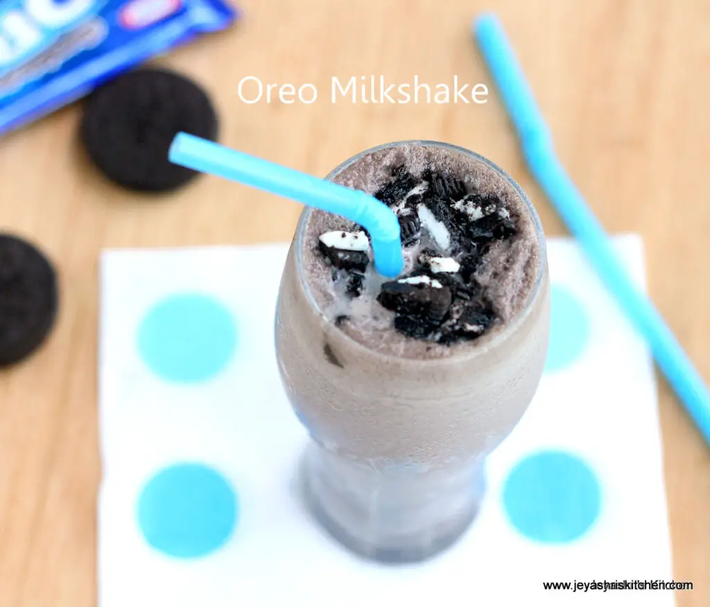 Oreo cookie milkshake