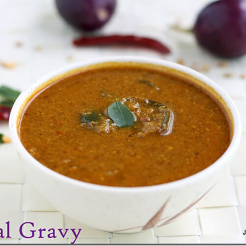 Brinjal gravy Jeyashri's Kitchen