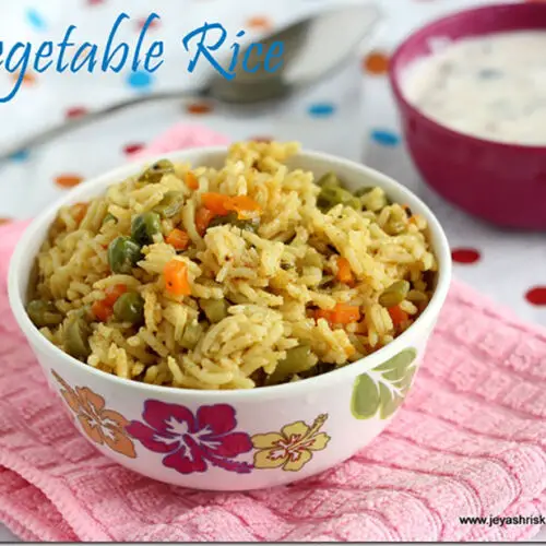 vegetablefriedricerecipe Jeyashri's Kitchen