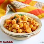 Channa sundal recipe with sundal podi