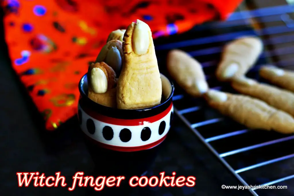 Witch finger cookies