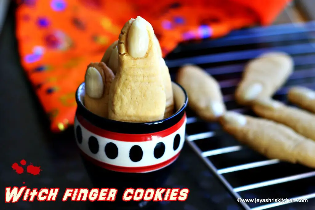 Witch finger cookies