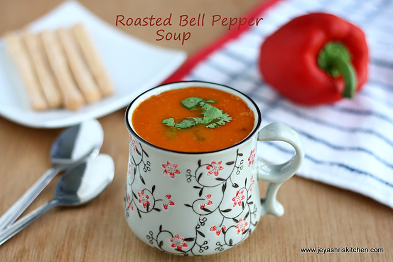 ROASTED BELL PEPPERS SOUP RECIPE