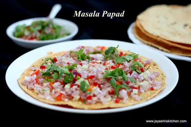 Masala-papad recipe