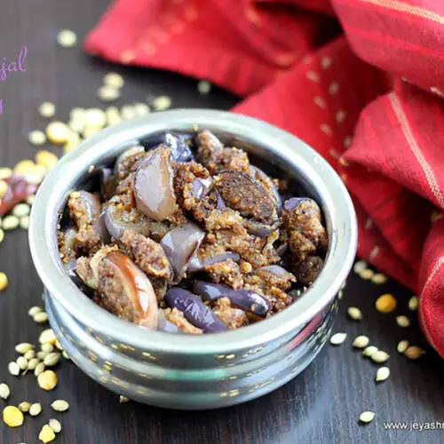 Brinjal podi curry Jeyashri's Kitchen