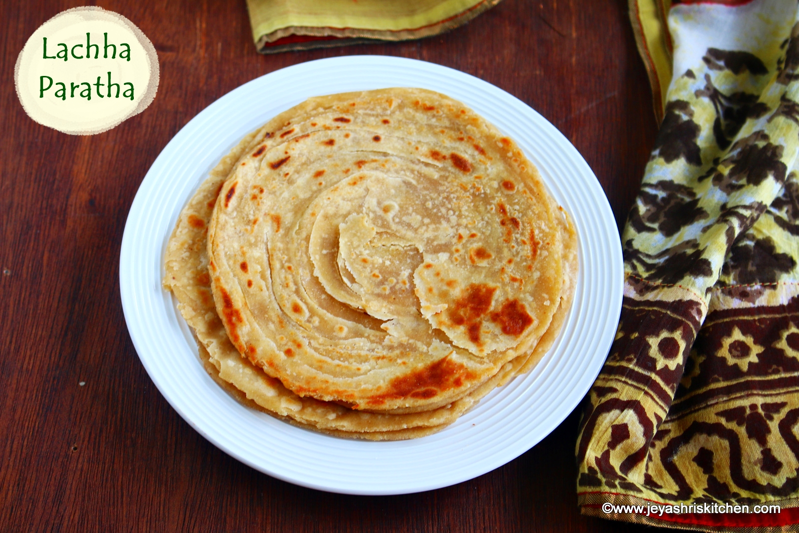 Lachha paratha - Jeyashri's Kitchen