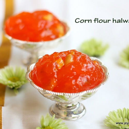 cornflourhalwa Jeyashri's Kitchen