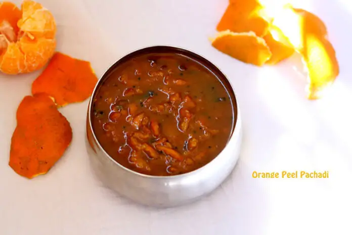 orange peel pachadi