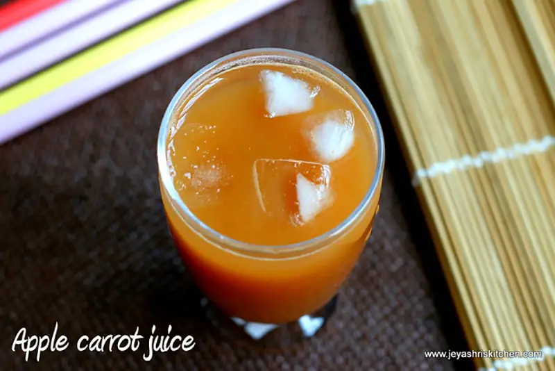 apple carrot and ginger juice