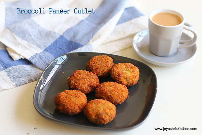 BROCCOLI AND PANEER CUTLET