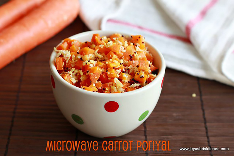 microwave-carrot-poriyal