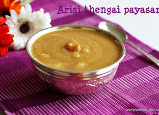 Arisi thengai payasam recipe arisi-thengai-payasam