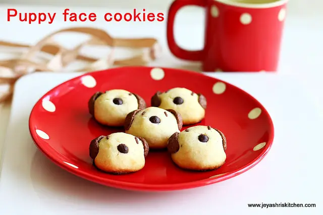 Puppy faced cookies Puppy face cookies