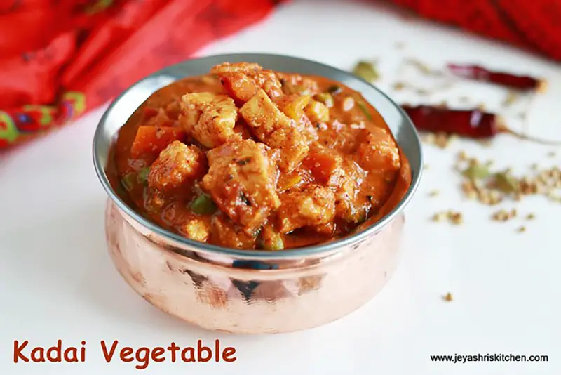 Veg Kadai Recipe  Kadai Vegetable (Restaurant Style)