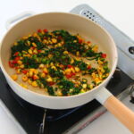 corn spinach sandwich