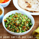 Cabbage carrot and peas Poriyal