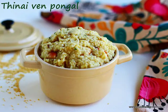 Thinai ven pongal Millet ven pongal