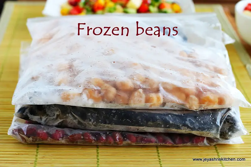 How to freeze legumes