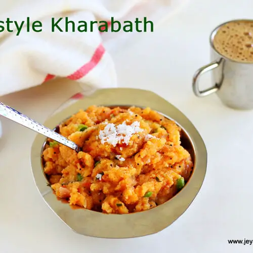 Kharabath recipe Jeyashri's Kitchen