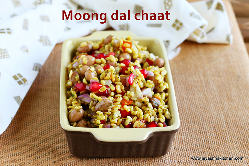 Roasted Moong dal bhel chaat