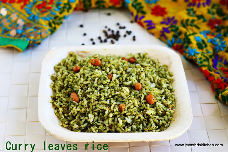 Curry leaves rice