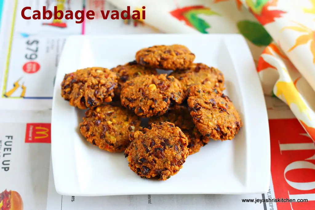 cabbage vadai cabbage vadai