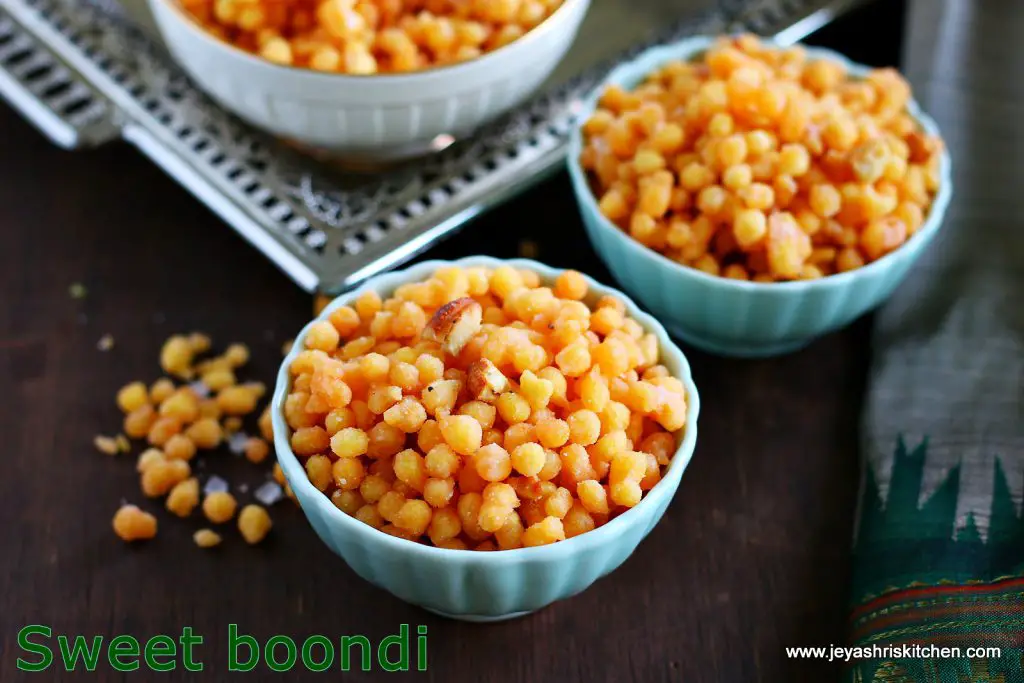 Sweet boondi recipe