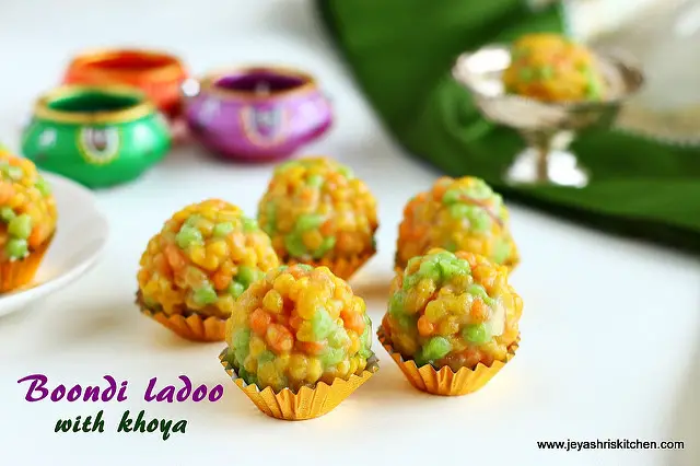  Boondi ladoo with khoya