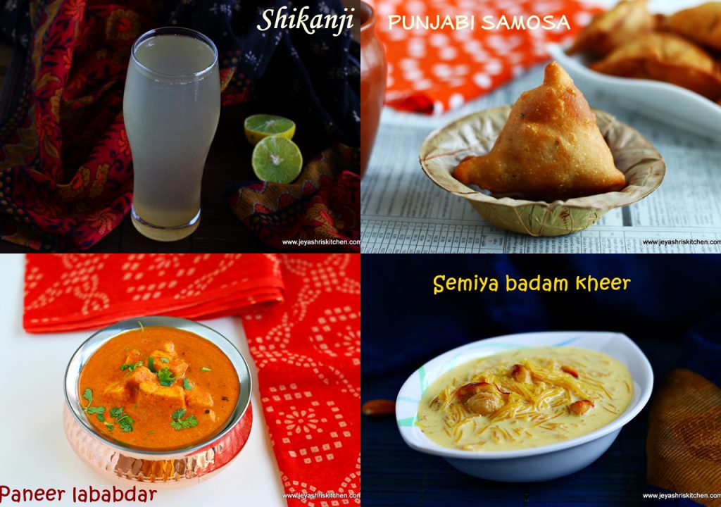 Diwali party menu ideas