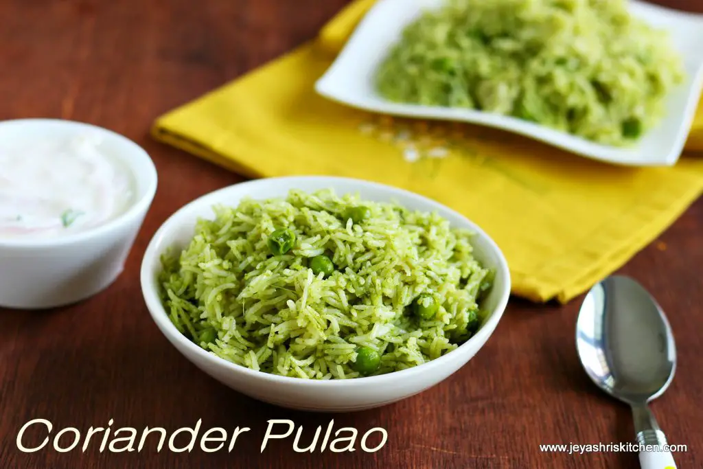 coriander pulao