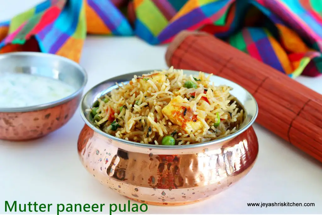 Mutter paneer pulao