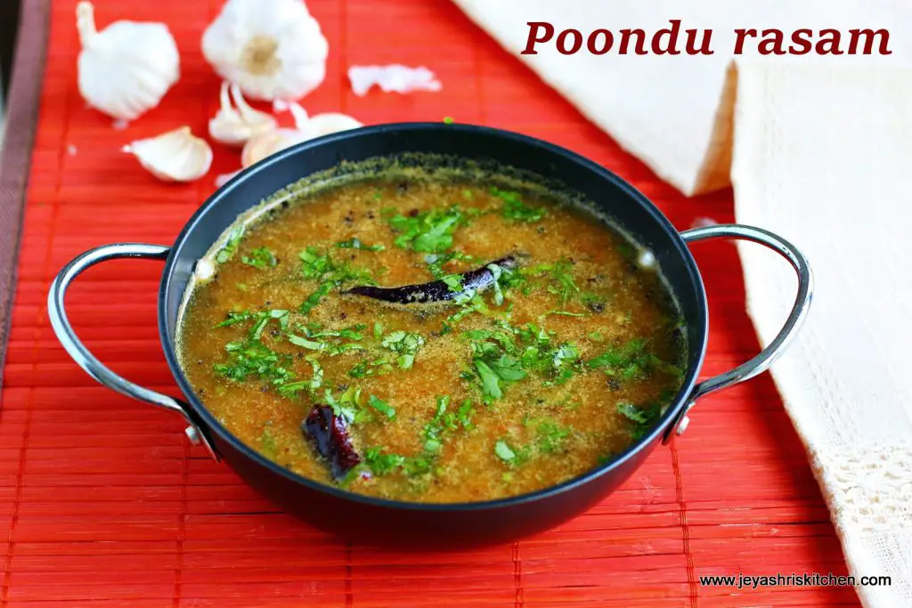 Garlic rasam with coconut milk Garlic rasam with coconut milk