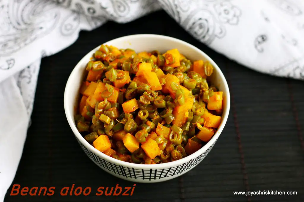 aloo beans sabzi